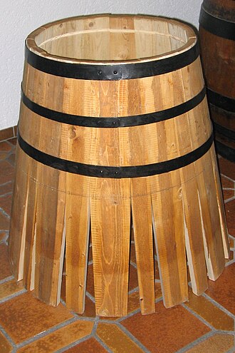 Halbfertiges Fass