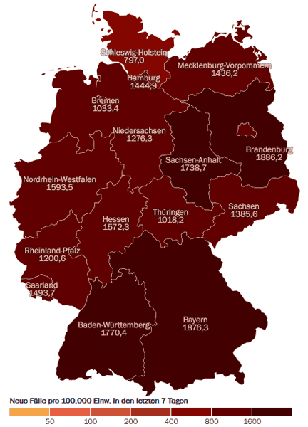 Karte vom 16.Febr. 2022