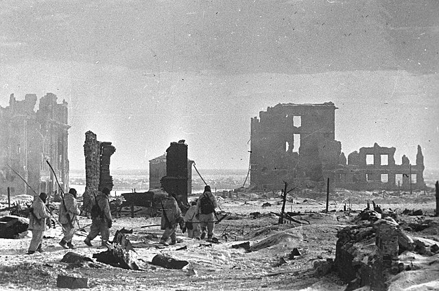 Zentrum Stalingrads nach der Rückeroberung