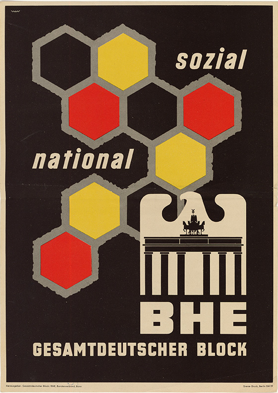 Wahlplakat BHE 1957